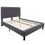 Flash Furniture SL-BM10-31-GG Queen Size Tufted Upholstered Platform Bed, Dark Gray Fabric with 10" Pocket Spring Mattress addl-7