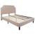 Flash Furniture SL-BM10-3-GG Queen Size Tufted Upholstered Platform Bed, Beige Fabric with 10" Pocket Spring Mattress addl-7