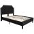 Flash Furniture SL-BM10-6-GG Full Size Tufted Upholstered Platform Bed, Black Fabric with 10" Pocket Spring Mattress addl-7