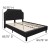 Flash Furniture SL-BM10-7-GG Queen Size Tufted Upholstered Platform Bed, Black Fabric with 10" Pocket Spring Mattress addl-5