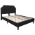 Flash Furniture SL-BM10-7-GG Queen Size Tufted Upholstered Platform Bed, Black Fabric with 10" Pocket Spring Mattress addl-7