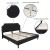 Flash Furniture SL-BM10-8-GG King Size Tufted Upholstered Platform Bed, Black Fabric with 10" Pocket Spring Mattress addl-3