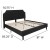 Flash Furniture SL-BM10-8-GG King Size Tufted Upholstered Platform Bed, Black Fabric with 10" Pocket Spring Mattress addl-5