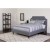 Flash Furniture SL-BM-10-GG Full Size Tufted Upholstered Platform Bed, Light Gray Fabric with Pocket Spring Mattress addl-1