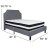 Flash Furniture SL-BM-10-GG Full Size Tufted Upholstered Platform Bed, Light Gray Fabric with Pocket Spring Mattress addl-3