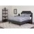 Flash Furniture SL-BM-13-GG Twin Size Tufted Upholstered Platform Bed, Dark Gray Fabric with Pocket Spring Mattress addl-1