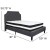 Flash Furniture SL-BM-14-GG Full Size Tufted Upholstered Platform Bed, Dark Gray Fabric with Pocket Spring Mattress addl-3