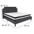 Flash Furniture SL-BM-16-GG King Size Tufted Upholstered Platform Bed, Dark Gray Fabric with Pocket Spring Mattress addl-3