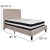 Flash Furniture SL-BM-18-GG Full Size Tufted Upholstered Platform Bed, Beige Fabric with Pocket Spring Mattress addl-3