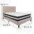 Flash Furniture SL-BM-19-GG Queen Size Tufted Upholstered Platform Bed, Beige Fabric with Pocket Spring Mattress addl-3