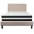 Flash Furniture SL-BM-19-GG Queen Size Tufted Upholstered Platform Bed, Beige Fabric with Pocket Spring Mattress addl-4