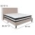 Flash Furniture SL-BM-20-GG King Size Tufted Upholstered Platform Bed, Beige Fabric with Pocket Spring Mattress addl-3