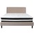 Flash Furniture SL-BM-20-GG King Size Tufted Upholstered Platform Bed, Beige Fabric with Pocket Spring Mattress addl-4