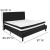 Flash Furniture SL-BM-24-GG King Size Tufted Upholstered Platform Bed, Black Fabric with Pocket Spring Mattress addl-3