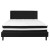 Flash Furniture SL-BM-24-GG King Size Tufted Upholstered Platform Bed, Black Fabric with Pocket Spring Mattress addl-4