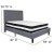 Flash Furniture SL-BM-26-GG Full Size Tufted Upholstered Platform Bed, Light Gray Fabric with Pocket Spring Mattress addl-3