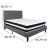 Flash Furniture SL-BM-27-GG Queen Size Tufted Upholstered Platform Bed, Light Gray Fabric with Pocket Spring Mattress addl-3