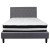 Flash Furniture SL-BM-27-GG Queen Size Tufted Upholstered Platform Bed, Light Gray Fabric with Pocket Spring Mattress addl-4