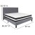 Flash Furniture SL-BM-28-GG King Size Tufted Upholstered Platform Bed, Light Gray Fabric with Pocket Spring Mattress addl-3