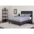 Flash Furniture SL-BM-29-GG Twin Size Tufted Upholstered Platform Bed, Dark Gray Fabric with Pocket Spring Mattress addl-1