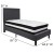 Flash Furniture SL-BM-29-GG Twin Size Tufted Upholstered Platform Bed, Dark Gray Fabric with Pocket Spring Mattress addl-3