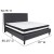 Flash Furniture SL-BM-32-GG King Size Tufted Upholstered Platform Bed, Dark Gray Fabric with Pocket Spring Mattress addl-3