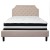 Flash Furniture SL-BM-3-GG Queen Size Tufted Upholstered Platform Bed, Beige Fabric with Pocket Spring Mattress addl-4