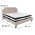 Flash Furniture SL-BM-4-GG King Size Tufted Upholstered Platform Bed, Beige Fabric with Pocket Spring Mattress addl-3