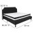 Flash Furniture SL-BM-8-GG King Size Tufted Upholstered Platform Bed, Black Fabric with Pocket Spring Mattress addl-3