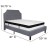 Flash Furniture SL-BMF-10-GG Full Size Tufted Upholstered Platform Bed, Light Gray Fabric with Memory Foam Mattress addl-3