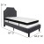 Flash Furniture SL-BMF-13-GG Twin Size Tufted Upholstered Platform Bed, Dark Gray Fabric with Memory Foam Mattress addl-3