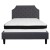 Flash Furniture SL-BMF-14-GG Full Size Tufted Upholstered Platform Bed, Dark Gray Fabric with Memory Foam Mattress addl-4