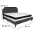 Flash Furniture SL-BMF-16-GG King Size Tufted Upholstered Platform Bed, Dark Gray Fabric with Memory Foam Mattress addl-3