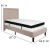 Flash Furniture SL-BMF-17-GG Twin Size Tufted Upholstered Platform Bed, Beige Fabric with Memory Foam Mattress addl-3