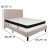 Flash Furniture SL-BMF-19-GG Queen Size Tufted Upholstered Platform Bed, Beige Fabric with Memory Foam Mattress addl-3