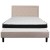 Flash Furniture SL-BMF-19-GG Queen Size Tufted Upholstered Platform Bed, Beige Fabric with Memory Foam Mattress addl-4