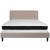 Flash Furniture SL-BMF-20-GG King Size Tufted Upholstered Platform Bed, Beige Fabric with Memory Foam Mattress addl-4