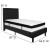 Flash Furniture SL-BMF-21-GG Twin Size Tufted Upholstered Platform Bed, Black Fabric with Memory Foam Mattress addl-3