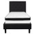 Flash Furniture SL-BMF-21-GG Twin Size Tufted Upholstered Platform Bed, Black Fabric with Memory Foam Mattress addl-4