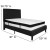 Flash Furniture SL-BMF-22-GG Full Size Tufted Upholstered Platform Bed, Black Fabric with Memory Foam Mattress addl-3