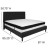 Flash Furniture SL-BMF-24-GG King Size Tufted Upholstered Platform Bed, Black Fabric with Memory Foam Mattress addl-3