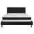 Flash Furniture SL-BMF-24-GG King Size Tufted Upholstered Platform Bed, Black Fabric with Memory Foam Mattress addl-4