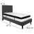 Flash Furniture SL-BMF-29-GG Twin Size Tufted Upholstered Platform Bed, Dark Gray Fabric with Memory Foam Mattress addl-3