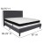 Flash Furniture SL-BMF-32-GG King Size Tufted Upholstered Platform Bed, Dark Gray Fabric with Memory Foam Mattress addl-3