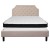 Flash Furniture SL-BMF-3-GG Queen Size Tufted Upholstered Platform Bed, Beige Fabric with Memory Foam Mattress addl-4