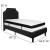 Flash Furniture SL-BMF-5-GG Twin Size Tufted Upholstered Platform Bed, Black Fabric with Memory Foam Mattress addl-3