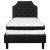 Flash Furniture SL-BMF-5-GG Twin Size Tufted Upholstered Platform Bed, Black Fabric with Memory Foam Mattress addl-4