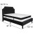 Flash Furniture SL-BMF-6-GG Full Size Tufted Upholstered Platform Bed, Black Fabric with Memory Foam Mattress addl-3