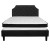 Flash Furniture SL-BMF-7-GG Queen Size Tufted Upholstered Platform Bed, Black Fabric with Memory Foam Mattress addl-4