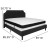 Flash Furniture SL-BMF-8-GG King Size Tufted Upholstered Platform Bed, Black Fabric with Memory Foam Mattress addl-3